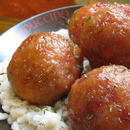 Sweet ham meatballs