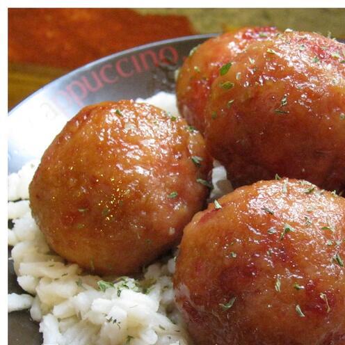 sweet ham meatballs